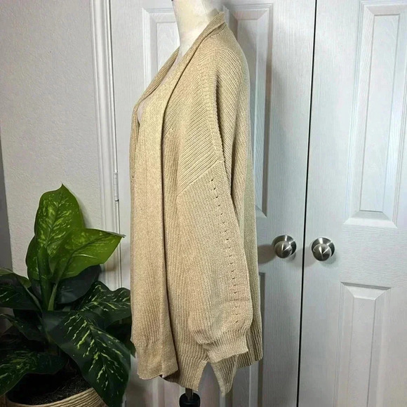 Universal Thread Women’s Open-front Cozy Knit Cardigan Color Tan Various Sizes - Picture 7 of 15
